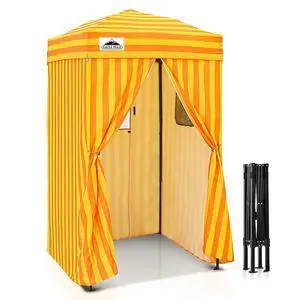 4x4 Pop Up Changing Tent, Outdoor Changing Room, Yellow/Orange | Portable, Privacy Tent, Pool Cabana, Dressing Room, Shower & Toilet Use, Opaque Fabric, Instant Setup, Photoshoots, Camping 4x4 Pop Up Changing Tent, Outdoor Changing Room, Yellow/Orange | Portable, Privacy Tent, Pool Cabana, Dressing Room, Shower & Toilet Use, Opaque Fabric, Instant Setup, Photoshoots, Camping