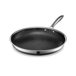 HexClad 12 Inch Hybrid Nonstick Frying Pan, Stay-Cool Handle, Dishwasher and Oven Safe, Induction Ready, Compatible with All Cooktops HexClad 12 Inch Hybrid Nonstick Frying Pan, Stay-Cool Handle, Dishwasher and Oven Safe, Induction Ready, Compatible with All Cooktops