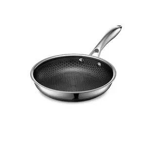 HexClad 8 Inch Hybrid Nonstick Frying Pan, Stay-Cool Handle, Dishwasher and Oven Safe, Induction Ready, Compatible with All Cooktops HexClad 8 Inch Hybrid Nonstick Frying Pan, Stay-Cool Handle, Dishwasher and Oven Safe, Induction Ready, Compatible with All Cooktops