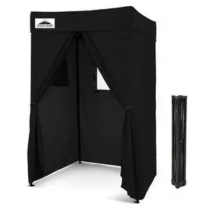 4x4 Pop Up Changing Tent, Flat Top Changing Room, Black | Portable, Privacy Tent, Pool Cabana, Dressing Room, Shower & Toilet Use, Opaque Fabric, Instant Setup, Photoshoots, Camping 4x4 Pop Up Changing Tent, Flat Top Changing Room, Black | Portable, Privacy Tent, Pool Cabana, Dressing Room, Shower & Toilet Use, Opaque Fabric, Instant Setup, Photoshoots, Camping