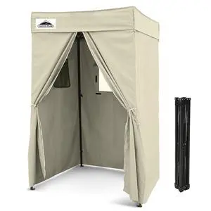 4x4 Pop Up Changing Tent, Flat Top Changing Room, Cream | Portable, Privacy Tent, Pool Cabana, Dressing Room, Shower & Toilet Use, Opaque Fabric, Instant Setup, Photoshoots, Camping 4x4 Pop Up Changing Tent, Flat Top Changing Room, Cream | Portable, Privacy Tent, Pool Cabana, Dressing Room, Shower & Toilet Use, Opaque Fabric, Instant Setup, Photoshoots, Camping
