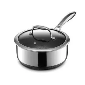 3 Quart Hybrid Nonstick Sauce Pan Pot with Lid, Stay-Cool Handle, Dishwasher Safe, Induction Ready, Compatible with All Cooktops 3 Quart Hybrid Nonstick Sauce Pan Pot with Lid, Stay-Cool Handle, Dishwasher Safe, Induction Ready, Compatible with All Cooktops