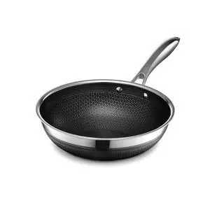 10 Inch Hybrid Nonstick Wok, Stay-Cool Handle, Dishwasher and Oven Safe, Compatible with All Cooktops, Induction Ready 10 Inch Hybrid Nonstick Wok, Stay-Cool Handle, Dishwasher and Oven Safe, Compatible with All Cooktops, Induction Ready