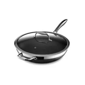 HexClad 12 Inch Hybrid Nonstick Wok with Lid, Stay-Cool Handle, Dishwasher and Oven Safe, Compatible with All Cooktops, Induction Ready HexClad 12 Inch Hybrid Nonstick Wok with Lid, Stay-Cool Handle, Dishwasher and Oven Safe, Compatible with All Cooktops, Induction Ready