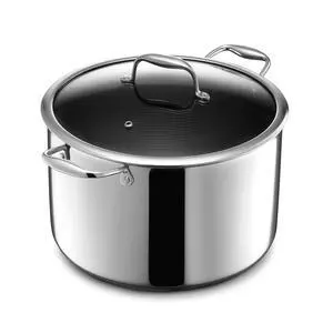 10 Quart Hybrid Nonstick Stock Pot with Lid, Dishwasher Safe, Induction Ready, Compatible with All Cooktops 10 Quart Hybrid Nonstick Stock Pot with Lid, Dishwasher Safe, Induction Ready, Compatible with All Cooktops