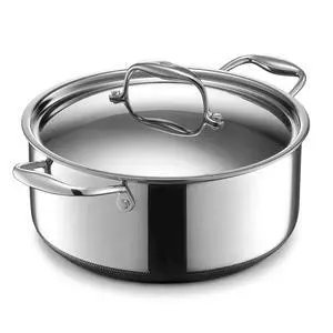 Hybrid Nonstick 5-Quart Dutch Oven with Stainless Steel Lid, Stay-Cool Handles, Dishwasher-Friendly, Oven-Safe Up to 900°F, Induction Ready, Compatible with All Cooktops Hybrid Nonstick 5-Quart Dutch Oven with Stainless Steel Lid, Stay-Cool Handles, Dishwasher-Friendly, Oven-Safe Up to 900°F, Induction Ready, Compatible with All Cooktops
