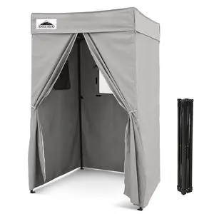 4x4 Pop Up Changing Tent, Flat Top Changing Room, Gray | Portable, Privacy Tent, Pool Cabana, Dressing Room, Shower & Toilet Use, Opaque Fabric, Instant Setup, Photoshoots, Camping 4x4 Pop Up Changing Tent, Flat Top Changing Room, Gray | Portable, Privacy Tent, Pool Cabana, Dressing Room, Shower & Toilet Use, Opaque Fabric, Instant Setup, Photoshoots, Camping