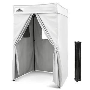 4x4 Pop Up Changing Tent, Flat Top Changing Room, White | Portable, Privacy Tent, Pool Cabana, Dressing Room, Shower & Toilet Use, Opaque Fabric, Instant Setup, Photoshoots, Camping 4x4 Pop Up Changing Tent, Flat Top Changing Room, White | Portable, Privacy Tent, Pool Cabana, Dressing Room, Shower & Toilet Use, Opaque Fabric, Instant Setup, Photoshoots, Camping