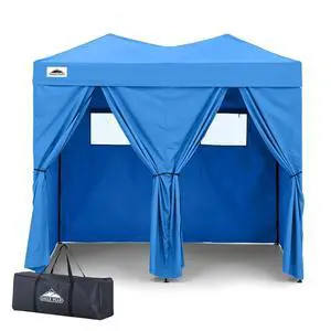 Outdoor Pop Up Changing Room 8x4 ft, 2-Room Portable Privacy Shelter for Beach, Pool, Photoshoots or Dressing Room, Light Blue Outdoor Pop Up Changing Room 8x4 ft, 2-Room Portable Privacy Shelter for Beach, Pool, Photoshoots or Dressing Room, Light Blue