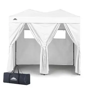 Outdoor Pop Up Changing Room 8x4 ft, 2-Room Portable Privacy Shelter for Beach, Pool, Photoshoots or Dressing Room, White Outdoor Pop Up Changing Room 8x4 ft, 2-Room Portable Privacy Shelter for Beach, Pool, Photoshoots or Dressing Room, White