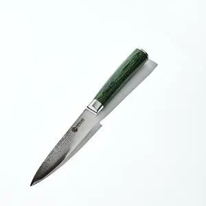 Utility Knife, 5-Inch Japanese Damascus Stainless Steel Blade, Pakkawood Handle Utility Knife, 5-Inch Japanese Damascus Stainless Steel Blade, Pakkawood Handle