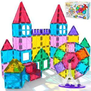 57PCS Magnetic Tiles Building Blocks Set for Boys Girls Preschool Educational Magnet Construction Kit Stacking STEM Toys Christmas Birthday Gifts for Kids Toddlers 3 4 5 6 7 8 9 + Year Old 57PCS Magnetic Tiles Building Blocks Set for Boys Girls Preschool Educational Magnet Construction Kit Stacking STEM Toys Christmas Birthday Gifts for Kids Toddlers 3 4 5 6 7 8 9 + Year Old