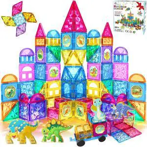110PCS Magnetic Tiles Building Blocks Set for Boys Girls Preschool Educational Magnet Construction Kit Stacking STEM Toys Christmas Birthday Gifts for Kids Toddlers 3 4 5 6 7 8 9 + Year Old 110PCS Magnetic Tiles Building Blocks Set for Boys Girls Preschool Educational Magnet Construction Kit Stacking STEM Toys Christmas Birthday Gifts for Kids Toddlers 3 4 5 6 7 8 9 + Year Old
