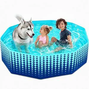 Foldable Dog Kiddie Pool - Hard Plastic Kids Paddling Pool Toddler Baby Swimming Pools for Backyard Collapsible Whelping Box Pet Doggie Cats Wading Pools Bathtub for Puppy Large Dogs 63In Foldable Dog Kiddie Pool - Hard Plastic Kids Paddling Pool Toddler Baby Swimming Pools for Backyard Collapsible Whelping Box Pet Doggie Cats Wading Pools Bathtub for Puppy Large Dogs 63In