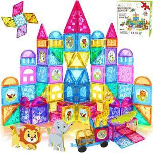 Magnetic Tiles Kids Magnetic Blocks 110PCS Building Sets 3D Magnet Toys Preschool Educational Construction STEM Toy Christmas Birthday Gifts for Toddlers Boys Girls 3 4 5 6 7 8 9 + Year Old Magnetic Tiles Kids Magnetic Blocks 110PCS Building Sets 3D Magnet Toys Preschool Educational Construction STEM Toy Christmas Birthday Gifts for Toddlers Boys Girls 3 4 5 6 7 8 9 + Year Old