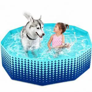 Foldable Dog Kiddie Pool - Hard Plastic Kids Paddling Pool Toddler Baby Swimming Pools for Backyard Collapsible Whelping Box Pet Doggie Cats Wading Pools Bathtub for Puppy Large Dogs 48In,G Foldable Dog Kiddie Pool - Hard Plastic Kids Paddling Pool Toddler Baby Swimming Pools for Backyard Collapsible Whelping Box Pet Doggie Cats Wading Pools Bathtub for Puppy Large Dogs 48In,G