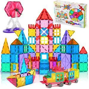 100pcs Magnetic Tiles Building Blocks Set for Boys Girls Preschool Educational Magnet Construction Kit Stacking STEM Toys Christmas Birthday Gift for Kids Toddler 3 4 5 6 7 8 9 10 + Year Old 100pcs Magnetic Tiles Building Blocks Set for Boys Girls Preschool Educational Magnet Construction Kit Stacking STEM Toys Christmas Birthday Gift for Kids Toddler 3 4 5 6 7 8 9 10 + Year Old