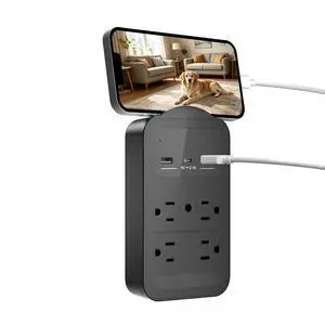 2026 Upgraded 4K WiFi Nanny Cam Hidden Camera with Night Vision,Wireless Outlet Charger Camera,Motion Detection|SD Storage Indoor Camera for Pet|Home|Office (Black) 2026 Upgraded 4K WiFi Nanny Cam Hidden Camera with Night Vision,Wireless Outlet Charger Camera,Motion Detection|SD Storage Indoor Camera for Pet|Home|Office (Black)