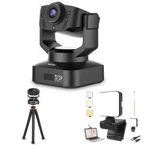 4K PTZ Webcam Kits, NexiGo N990 (Gen 2) UHD 2160P Webcam with 5X Digital Zoom, Sony Starvis Sensor, Position Preset, Upgraded Video Conference Lighting, Flexible Mini Tripod, for Skype/Teams/Zoom 4K PTZ Webcam Kits, NexiGo N990 (Gen 2) UHD 2160P Webcam with 5X Digital Zoom, Sony Starvis Sensor, Position Preset, Upgraded Video Conference Lighting, Flexible Mini Tripod, for Skype/Teams/Zoom