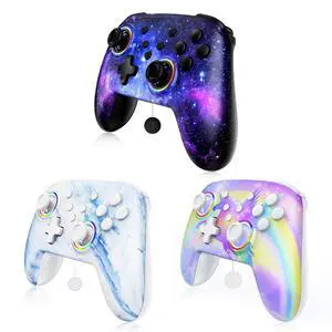 NexiGo Switch Controller 3-Pack, Wireless Bluetooth Controller for Nintendo Switch 2 and Switch, with No Deadzone/Turbo/LED Light/Motion/Dual Vibration (Cosmic Nebula/Arctic Chiller/Violet Unicorn) NexiGo Switch Controller 3-Pack, Wireless Bluetooth Controller for Nintendo Switch 2 and Switch, with No Deadzone/Turbo/LED Light/Motion/Dual Vibration (Cosmic Nebula/Arctic Chiller/Violet Unicorn)