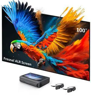 NexiGo Aurora Pro Bundle, Ultra Short Throw 4K Tri-Color Laser TV, Home Theater Laser TV, with 100" Fresnel Screen/DLP Link 3D Glasses (2Pack) NexiGo Aurora Pro Bundle, Ultra Short Throw 4K Tri-Color Laser TV, Home Theater Laser TV, with 100" Fresnel Screen/DLP Link 3D Glasses (2Pack)