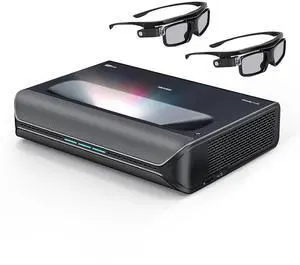NexiGo Aurora Pro MKII with 3D Glasses, 4K Tri-Color Laser UST Projector, Dynamic Iris & Laser Dimming, 0.21:1 Throw Ratio, Dolby Vision, Dolby Atmos, HDR10+, Low Latency, 60 W Speakers NexiGo Aurora Pro MKII with 3D Glasses, 4K Tri-Color Laser UST Projector, Dynamic Iris & Laser Dimming, 0.21:1 Throw Ratio, Dolby Vision, Dolby Atmos, HDR10+, Low Latency, 60 W Speakers