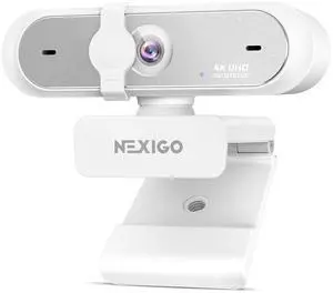 NexiGo N660P Pro 4K Webcam with Distortion-Free Lens, 1080p 60 fps Autofocus USB Streaming Camera, 3DNR, Noise-Canceling Mics & Privacy Cover, Web Cam for Gaming/Live Streaming/PC/Mac/Switch 2, White NexiGo N660P Pro 4K Webcam with Distortion-Free Lens, 1080p 60 fps Autofocus USB Streaming Camera, 3DNR, Noise-Canceling Mics & Privacy Cover, Web Cam for Gaming/Live Streaming/PC/Mac/Switch 2, White