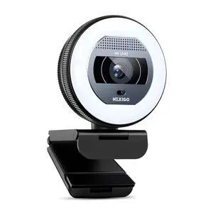 NexiGo N930E Pro, 4K Webcam with Ring Light, PDAF Autofocus, 1080P@60FPS, Dual Noise-Canceling Mics, Built-in Privacy Shutter, Web Cam for Streaming, Meeting, Gaming NexiGo N930E Pro, 4K Webcam with Ring Light, PDAF Autofocus, 1080P@60FPS, Dual Noise-Canceling Mics, Built-in Privacy Shutter, Web Cam for Streaming, Meeting, Gaming