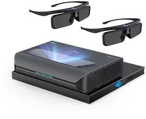 NexiGo Aurora Pro with Official AS200 Motorized UST Tray and 3D Glasses, Ultra Short Throw 4K Tri-Color Laser Projector, 2400 Lumens, Dynamic Laser Dimming, Dolby Vision & Atoms, Up to 150" Display NexiGo Aurora Pro with Official AS200 Motorized UST Tray and 3D Glasses, Ultra Short Throw 4K Tri-Color Laser Projector, 2400 Lumens, Dynamic Laser Dimming, Dolby Vision & Atoms, Up to 150" Display