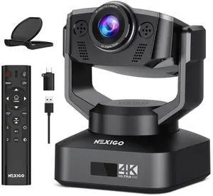 NexiGo Zoom Certified, N990 (Gen 2) 4K PTZ Webcam, Video Conference Camera System with 5X Digital Zoom, Sony_Starvis Sensor, Position Preset, Dual Stereo Mics, 3.5mm Audio Jacks for External Mics NexiGo Zoom Certified, N990 (Gen 2) 4K PTZ Webcam, Video Conference Camera System with 5X Digital Zoom, Sony_Starvis Sensor, Position Preset, Dual Stereo Mics, 3.5mm Audio Jacks for External Mics
