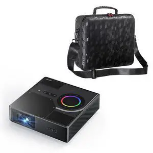 NexiGo Nova Mini Portable Laser Projector with Carrying Case, Google TV w/Netflix, 1080p FHD, 1200 Lumens, 15000:1 Contrast w/SAE, 3D, Auto Setup, 150" Display, 8W Dolby Audio, Home & Outdoor Use NexiGo Nova Mini Portable Laser Projector with Carrying Case, Google TV w/Netflix, 1080p FHD, 1200 Lumens, 15000:1 Contrast w/SAE, 3D, Auto Setup, 150" Display, 8W Dolby Audio, Home & Outdoor Use