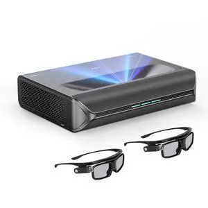 NexiGo Aurora Pro with 3D Glasses, Ultra Short Throw 4K Tri-Color Laser Projector, 2400 Lumens, Screen Adoption, Dynamic Laser Dimming, Dolby Vision & Atoms, UST Laser TV with DLP Link 3D Glasses NexiGo Aurora Pro with 3D Glasses, Ultra Short Throw 4K Tri-Color Laser Projector, 2400 Lumens, Screen Adoption, Dynamic Laser Dimming, Dolby Vision & Atoms, UST Laser TV with DLP Link 3D Glasses
