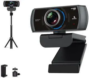 NexiGo 60FPS 1080P Webcam Kits, N980P HD Web Camera with Microphone, 120 Degrees Wide-Angle, Software Control, Lightweight Mini Tripod, Extendable Stand, for Zoom/Skype/Teams NexiGo 60FPS 1080P Webcam Kits, N980P HD Web Camera with Microphone, 120 Degrees Wide-Angle, Software Control, Lightweight Mini Tripod, Extendable Stand, for Zoom/Skype/Teams
