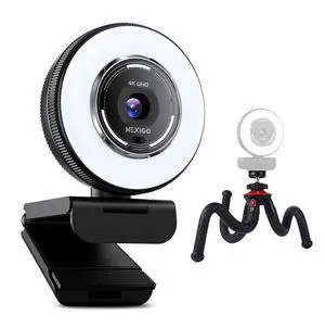 NexiGo 4K Streaming Webcam Kit, N680E Pro UHD Webcam w/Ring Light, PDAF Autofocus, 1080p 60FPS, Dual Noise-Canceling Mics, Privacy Shutter, Flexible Tripod Stand, for Zoom/Teams/Twitch/Google Meet NexiGo 4K Streaming Webcam Kit, N680E Pro UHD Webcam w/Ring Light, PDAF Autofocus, 1080p 60FPS, Dual Noise-Canceling Mics, Privacy Shutter, Flexible Tripod Stand, for Zoom/Teams/Twitch/Google Meet