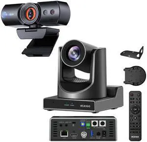 NexiGo PTZ Camera Kits, 20X Optical Zoom with PoE HDMI/3G-SDI/USB/LAN IP Streaming Outputs for Video Conferencing, HelloCam Pro with Windows Hello, 1080P 60FPS Autofocus NexiGo PTZ Camera Kits, 20X Optical Zoom with PoE HDMI/3G-SDI/USB/LAN IP Streaming Outputs for Video Conferencing, HelloCam Pro with Windows Hello, 1080P 60FPS Autofocus