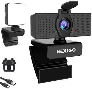 NexiGo 1080P Business Webcam Kits, N60 HD Web Camera with Microphone and Privacy Cover, Software Control, Enhanced Video Conference Lighting Kit with Webcam Style Clip, for Zoom/Skype/Teams NexiGo 1080P Business Webcam Kits, N60 HD Web Camera with Microphone and Privacy Cover, Software Control, Enhanced Video Conference Lighting Kit with Webcam Style Clip, for Zoom/Skype/Teams