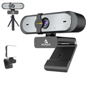 NexiGo 60FPS 1080P Webcam Kits, N660P FHD USB Web Camera with Privacy Cover, Upgraded Video Conference Lighting, Extendable Tripod Stand, for Zoom/Skype/Teams NexiGo 60FPS 1080P Webcam Kits, N660P FHD USB Web Camera with Privacy Cover, Upgraded Video Conference Lighting, Extendable Tripod Stand, for Zoom/Skype/Teams