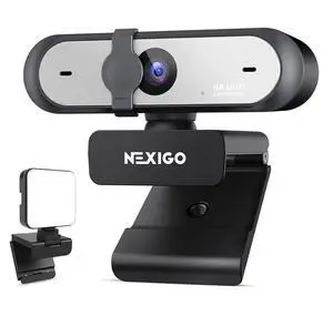 NexiGo 4K UHD Webcam Kit, N660P Pro Web Cam with Distortion-Free Lens, 1080p 60 fps Autofocus, 3DNR, Noise-Canceling Mics, Video Conference Light, for Gaming/Live Streaming/PC/Mac/Switch 2, Black NexiGo 4K UHD Webcam Kit, N660P Pro Web Cam with Distortion-Free Lens, 1080p 60 fps Autofocus, 3DNR, Noise-Canceling Mics, Video Conference Light, for Gaming/Live Streaming/PC/Mac/Switch 2, Black
