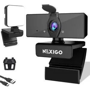NexiGo 1080P Business Webcam Kits, N660 HD Web Camera with Microphone and Privacy Cover, Software Control, Enhanced Video Conference Lighting Kit with Webcam Style Clip, for Zoom/Skype/Teams NexiGo 1080P Business Webcam Kits, N660 HD Web Camera with Microphone and Privacy Cover, Software Control, Enhanced Video Conference Lighting Kit with Webcam Style Clip, for Zoom/Skype/Teams