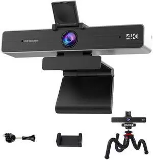 NexiGo 4K Zoomable Webcam Kits, N950P UHD 2160P Webcam with Remote, Sony Starvis Sensor, 5X Digital Zoom, Flexible Camera Tripod Stand, for Zoom/Skype/Teams, MAC PC NexiGo 4K Zoomable Webcam Kits, N950P UHD 2160P Webcam with Remote, Sony Starvis Sensor, 5X Digital Zoom, Flexible Camera Tripod Stand, for Zoom/Skype/Teams, MAC PC