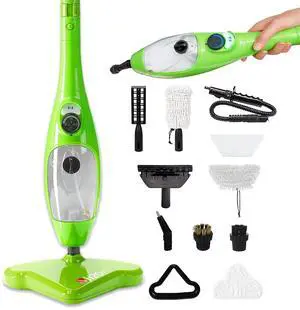 H2O X5 Steam Mop & Handheld Steam Cleaner | 5-in-1 Floor Steamer | Hardwood, Tile & Laminate Cleaner | Carpet Glider Included | Grout, Window & Garment Attachments H2O X5 Steam Mop & Handheld Steam Cleaner | 5-in-1 Floor Steamer | Hardwood, Tile & Laminate Cleaner | Carpet Glider Included | Grout, Window & Garment Attachments