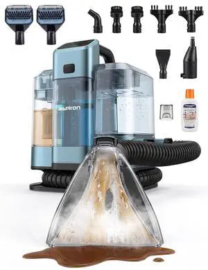 Aspiron Carpet Cleaner,Fast Heating Steamer,Carpet Cleaner Machine for Home,Hot/Cold Water & Steam Wash,Spot Cleaner,20Kpa Powerful Suction,300ML Solution,for Carpet,Upholstery,Sofa,Pet Stain,Car Aspiron Carpet Cleaner,Fast Heating Steamer,Carpet Cleaner Machine for Home,Hot/Cold Water & Steam Wash,Spot Cleaner,20Kpa Powerful Suction,300ML Solution,for Carpet,Upholstery,Sofa,Pet Stain,Car