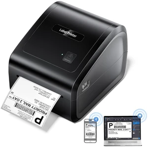 Bluetooth Thermal Label Printer 4x6 with Built-in Paper Bin | Support Bluetooth/Ethernet/USB, D550 Pro Shipping Label Printer for Small Business, Office, Home Bluetooth Thermal Label Printer 4x6 with Built-in Paper Bin | Support Bluetooth/Ethernet/USB, D550 Pro Shipping Label Printer for Small Business, Office, Home