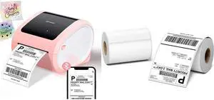 D520 Shipping Label Printer& 500Pcs 4x6 Thermal Shipping Label(2 Rolls of 250 4x6 Roll Labels),Thermal Label Printer for Small Business, Shipping Packages, Home, Office, Compatible with USPS, Shopify, D520 Shipping Label Printer& 500Pcs 4x6 Thermal Shipping Label(2 Rolls of 250 4x6 Roll Labels),Thermal Label Printer for Small Business, Shipping Packages, Home, Office, Compatible with USPS, Shopify,