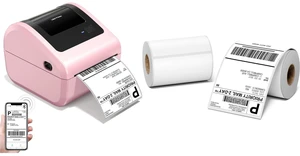 D450BT Shipping Label Printer&500Pcs 4x6 Thermal Shipping Label, Shipping Address Labels (2 Rolls of 250 4x6 Roll Labels) - Compatible with Nelko, JADENS, beeprt, ASprink, Rollo, Zebra, Omezizy and Ot D450BT Shipping Label Printer&500Pcs 4x6 Thermal Shipping Label, Shipping Address Labels (2 Rolls of 250 4x6 Roll Labels) - Compatible with Nelko, JADENS, beeprt, ASprink, Rollo, Zebra, Omezizy and Ot