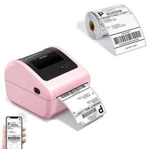 D450BT Bluetooth Shipping Label Printer and 250Pcs Roll Thermal Labels, Wireless Thermal Label Printer for Small Business, Thermal Printer for Shipping Labels D450BT Bluetooth Shipping Label Printer and 250Pcs Roll Thermal Labels, Wireless Thermal Label Printer for Small Business, Thermal Printer for Shipping Labels