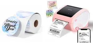Shipping Label Printer 4x6 & 500PCS 2'' Round Thermal Sticker Labels, Self-Adhesive Direct Thermal Labels for DIY Logo Design Shipping Label Printer 4x6 & 500PCS 2'' Round Thermal Sticker Labels, Self-Adhesive Direct Thermal Labels for DIY Logo Design