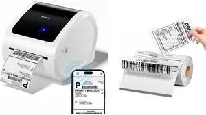 D520BT Bluetooth Shipping Label Printer 4x6&100Pcs Transparent Thermal Labels Self-Adhesive Waterproof Thermal Stickers for Small Business DIY Coffee Bean D520BT Bluetooth Shipping Label Printer 4x6&100Pcs Transparent Thermal Labels Self-Adhesive Waterproof Thermal Stickers for Small Business DIY Coffee Bean