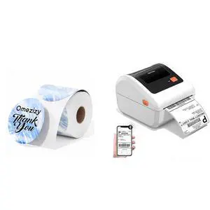 D450BT Bluetooth Shipping Label Printer & 2x2 Round Thermal Labels 500 Sheets, 4x6 Thermal Label Printer for Small Business, Compatible with iPhone, Android, Windows, macOS, USPS, Amazon, Tikt D450BT Bluetooth Shipping Label Printer & 2x2 Round Thermal Labels 500 Sheets, 4x6 Thermal Label Printer for Small Business, Compatible with iPhone, Android, Windows, macOS, USPS, Amazon, Tikt
