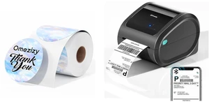 Bluetooth Shipping Label Printer 4x6 - D520BT Thermal Label Printer with 500PCS 2'' Round Thermal Labels, Compatible with USPS, Tiktok, Amazon Bluetooth Shipping Label Printer 4x6 - D520BT Thermal Label Printer with 500PCS 2'' Round Thermal Labels, Compatible with USPS, Tiktok, Amazon